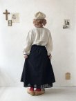 画像9: le ciel a tempsdoux／刺繍レース2wayスカート・黒 (9)