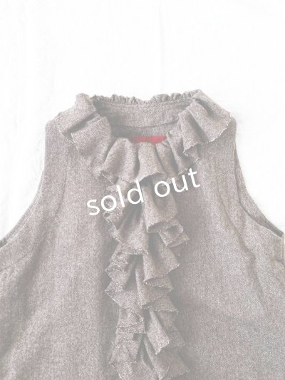 画像7: Reliure／FRILL VEST・moca tweed