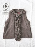 画像6: Reliure／FRILL VEST・moca tweed (6)