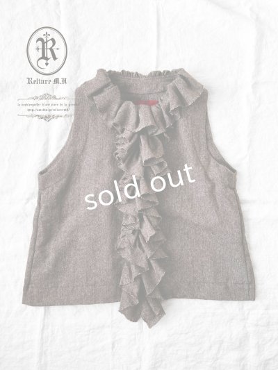 画像6: Reliure／FRILL VEST・moca tweed