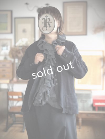 画像5: Reliure／FRILL VEST・charcoal tweed