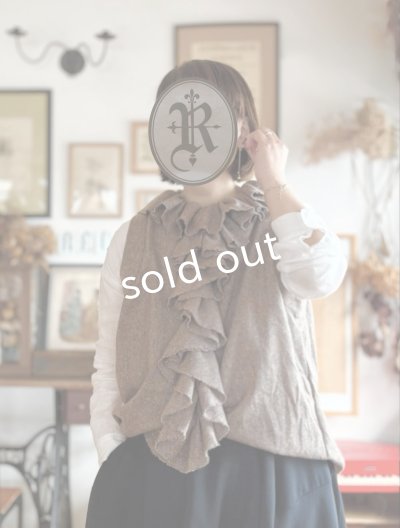 画像4: Reliure／FRILL VEST・moca tweed