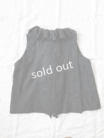 画像11: Reliure／FRILL VEST・charcoal tweed