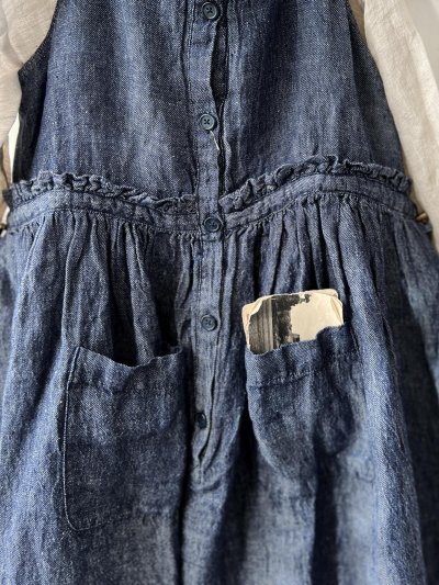 画像9: ubasoku/0021 2wayポケットジャンパースカート・インディゴ