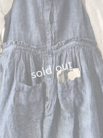 画像9: ubasoku/0021 2wayポケットジャンパースカート・インディゴ