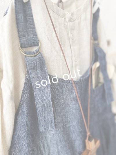 画像6: ubasoku/0021 2wayポケットジャンパースカート・インディゴ