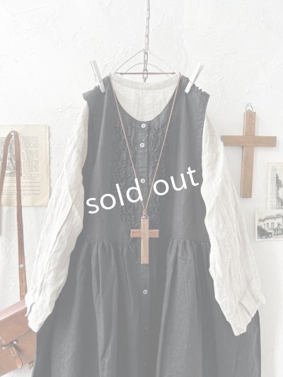 画像5: ubasoku/0031 2wayフリルジャンパースカート・黒