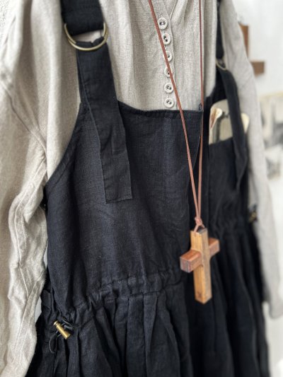 画像3: ubasoku/0020 2wayポケットジャンパースカート・黒