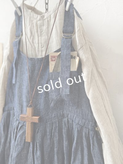 画像4: ubasoku/0021 2wayポケットジャンパースカート・インディゴ