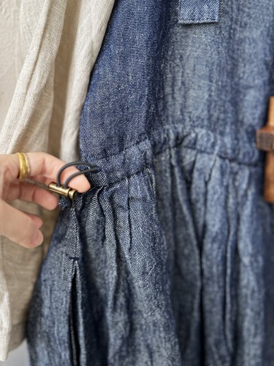 画像5: ubasoku/0021 2wayポケットジャンパースカート・インディゴ