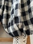 画像6: ubasoku/0054 ウエストリブボリュームパンツ・ブロックチェック (6)