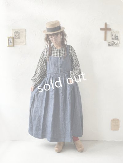 画像10: ubasoku/0020 2wayポケットジャンパースカート・ナチュラル