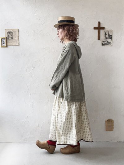 画像12: 08mab/リネンフードプルオーバー・ベージュ