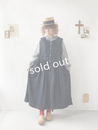 画像13: ubasoku/0030 2wayフリルジャンパースカート・インディゴ