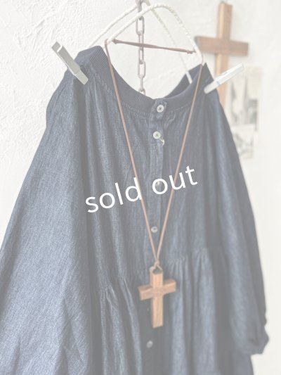 画像4: ubasoku/0039 デニムティアードワンピース・インディゴ