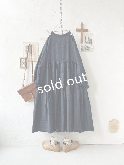 画像8: ubasoku/0039 デニムティアードワンピース・インディゴ