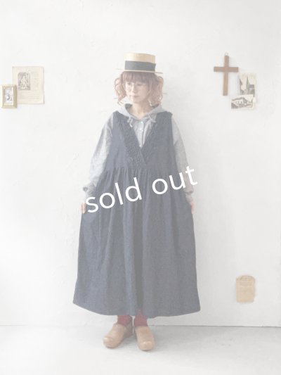 画像9: ubasoku/0031 2wayフリルジャンパースカート・黒