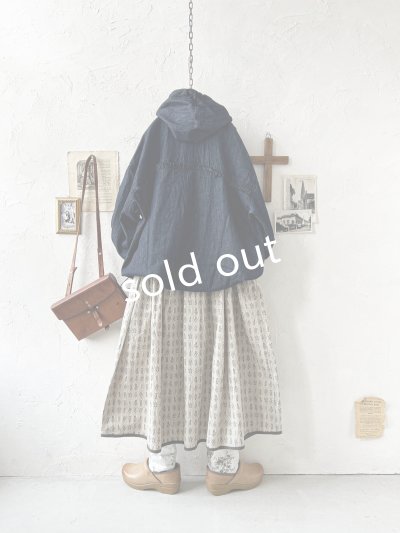 画像6: ubasoku/0017 フード付きデニムバルーンブラウス・インディゴ