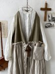 画像2: MARCHE' DE SOEUR／ベストワンピース・オリーブベージュ×生成り (2)