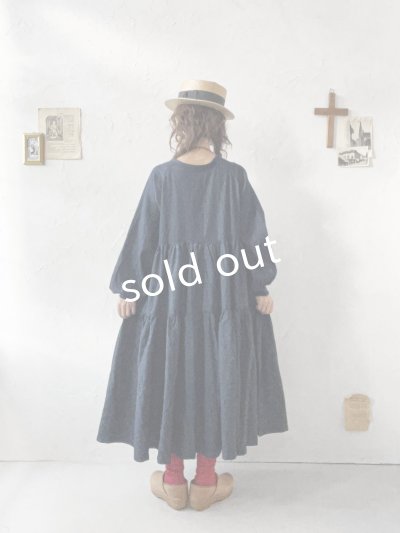 画像11: ubasoku/0039 デニムティアードワンピース・インディゴ