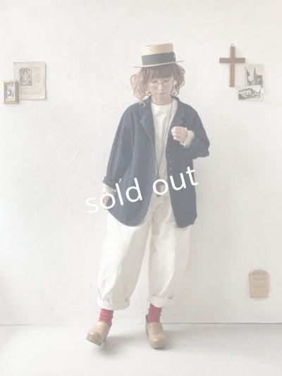 画像12: 08mab/デニムスタンドカラージャケット・インディゴ