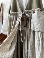 画像7: MARCHE' DE SOEUR／ベストワンピース・オリーブベージュ×生成り (7)