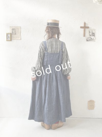 画像12: ubasoku/0021 2wayポケットジャンパースカート・インディゴ