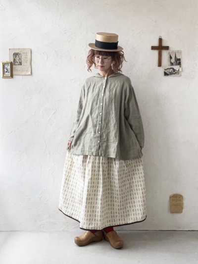 画像11: 08mab/リネンフードプルオーバー・ベージュ