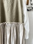 画像9: MARCHE' DE SOEUR／ベストワンピース・オリーブベージュ×生成り (9)