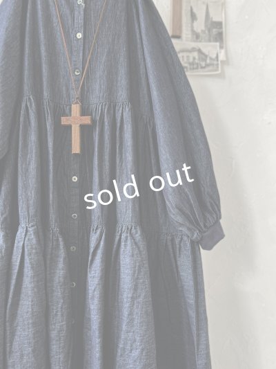 画像5: ubasoku/0039 デニムティアードワンピース・インディゴ