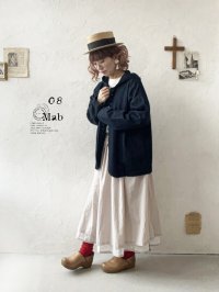 08mab/デニムフードジャケット・インディゴ