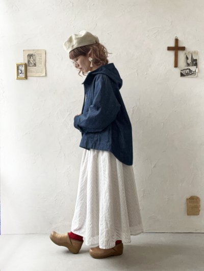 画像12: ubasoku/0152 フードデニムジャケット・インディゴ