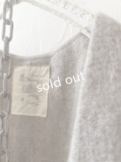 画像4: MARCHE' DE SOEUR／ウールツイードのベストワンピース・ベージュ×生成り