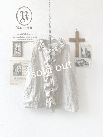 画像5: Reliure／FRILL VEST・kinari linen