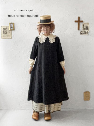 画像11: nous rendent heureux／バテンレース襟ブラウス・ライトベージュ