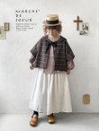 画像14: MARCHE' DE SOEUR／セーラー襟のタッセルちびジャケット・レッドブラウンチェック (14)