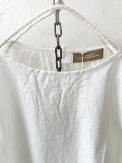 画像3: nous rendent heureux／シャーリングパフ袖ブラウス・オフ