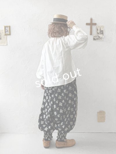 画像9: nous rendent heureux／シャーリング襟ブラウス・ライトグレー