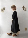 画像8: Re:born/リネン七分袖ワンピース・黒 (8)
