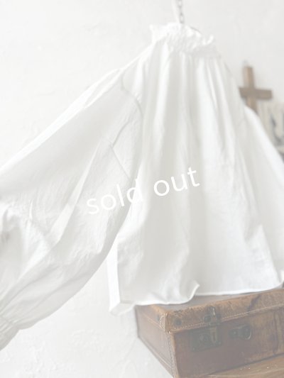 画像4: nous rendent heureux／シャーリング襟ブラウス・オフ