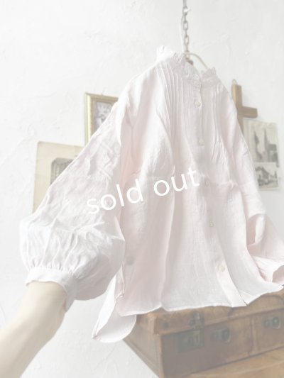 画像7: nous rendent heureux／フリル襟ピンタックブラウス・ペールピンク