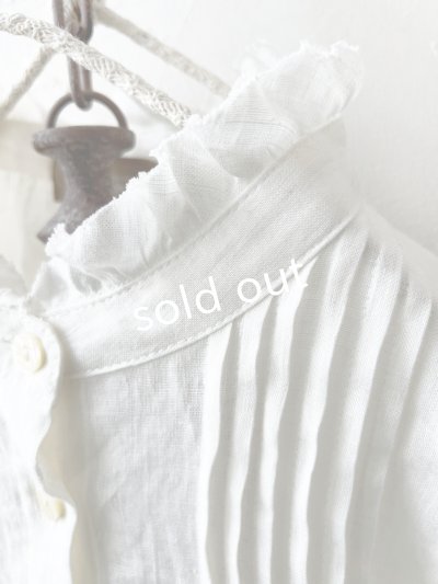 画像7: nous rendent heureux／フリル襟ピンタックブラウス・オフ