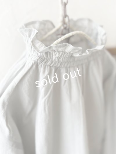 画像3: nous rendent heureux／シャーリング襟ブラウス・ライトグレー