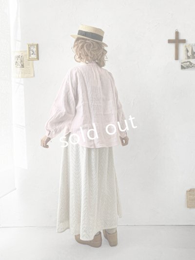 画像11: nous rendent heureux／フリル襟ピンタックブラウス・ペールピンク