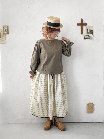 画像10: nous rendent heureux／シャーリングパフ袖ブラウス・オフ