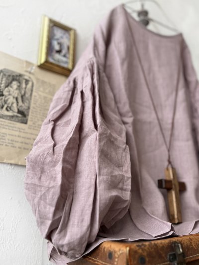 画像4: nous rendent heureux／バルーン袖ブラウス・モーヴピンク