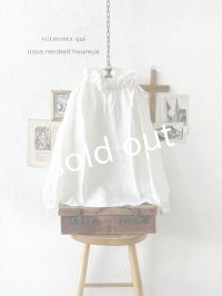 nous rendent heureux／りぼんフリル襟ブラウス・オフ