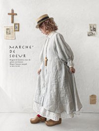 MARCHE' DE SOEUR／ホイップガーゼワンピース・アイスグレー