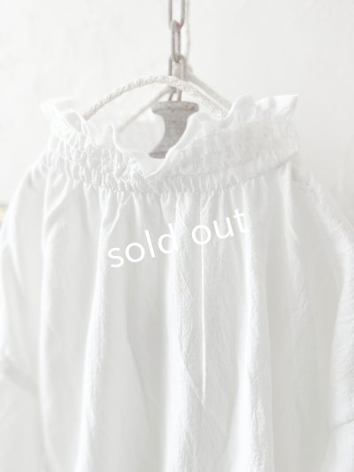 画像3: nous rendent heureux／シャーリング襟ブラウス・オフ