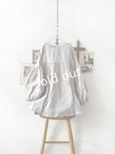画像5: nous rendent heureux／バルーン袖ブラウス・ライトグレー